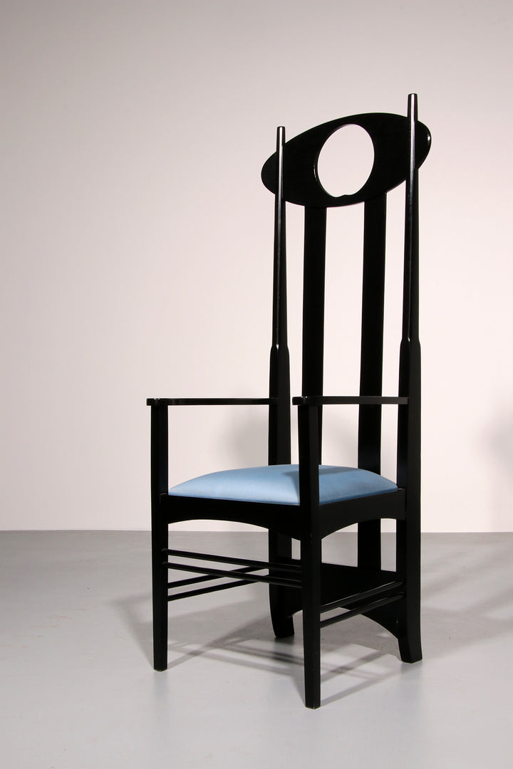 Charles Rennie Mackintosh High Back Chair Italy