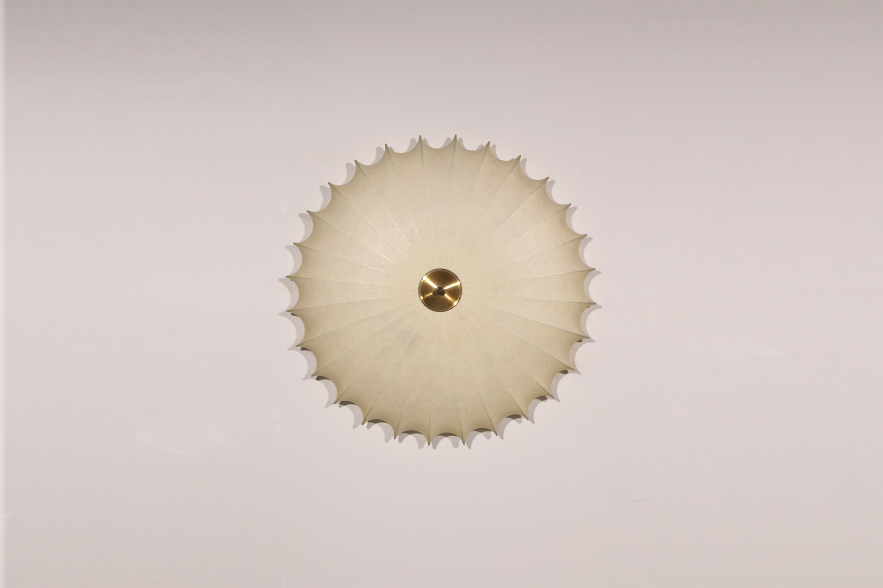 Sculptural Cocoon Light – Mid-Century Goldkant Wall & Ceiling Lamp by Friedel Wauer