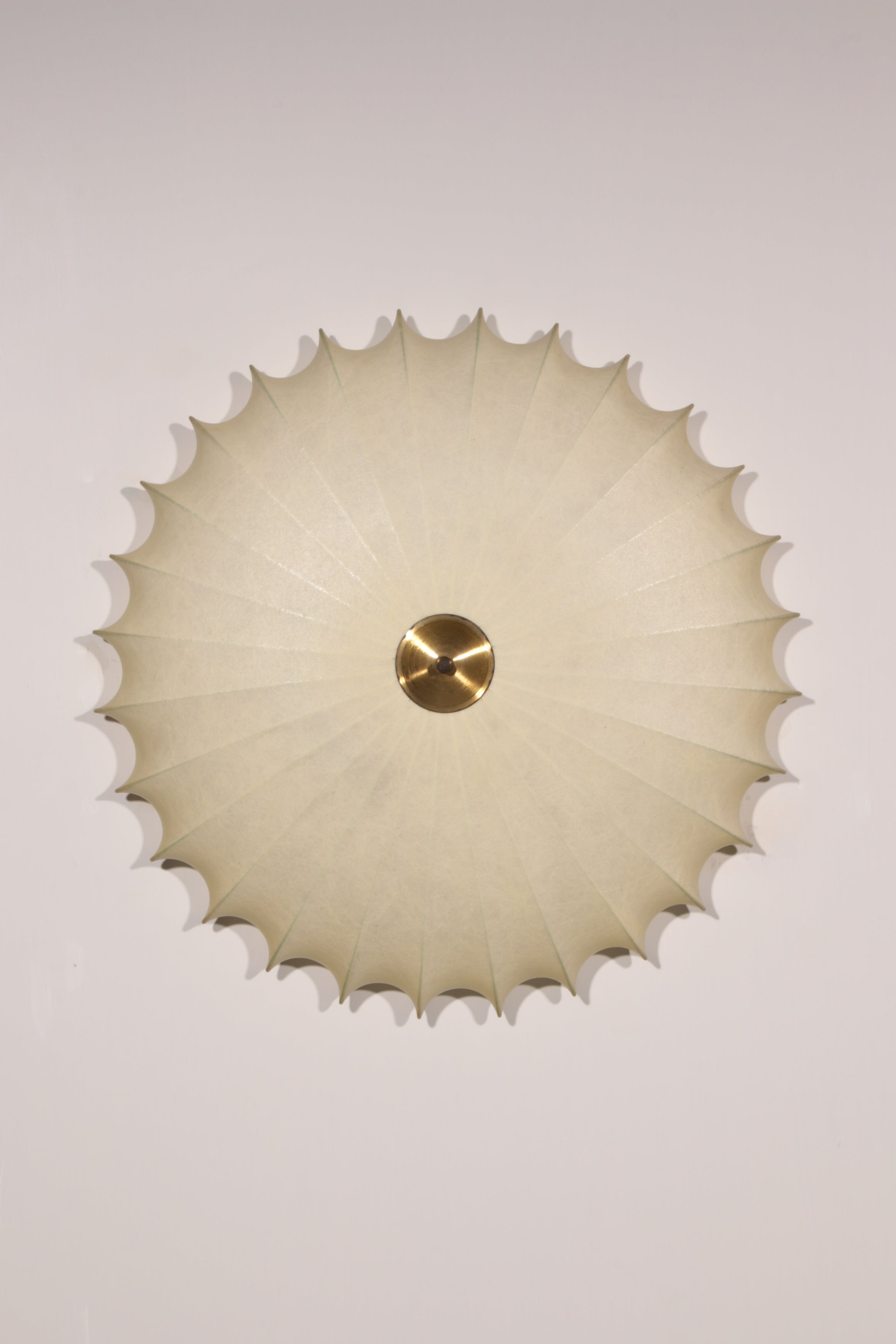 Sculptural Cocoon Light – Mid-Century Goldkant Wall & Ceiling Lamp by Friedel Wauer