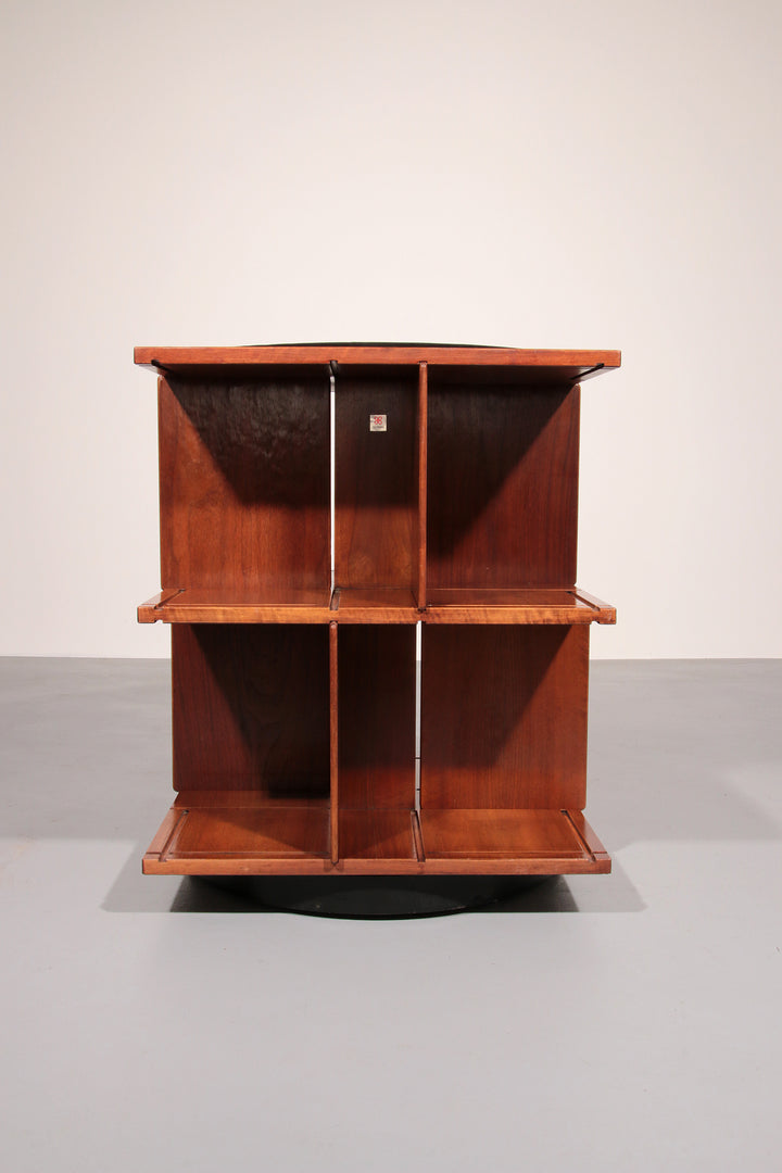 Gianfranco Frattini revolving modular bookcase model 823,1963 Italy