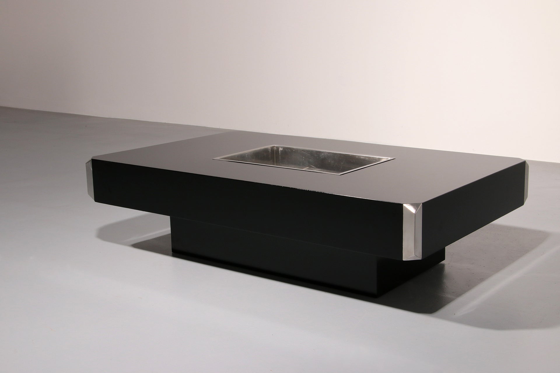 Alveo Coffee Bar Table By Willy Rizzo for Mario Sabor Italy 1970's