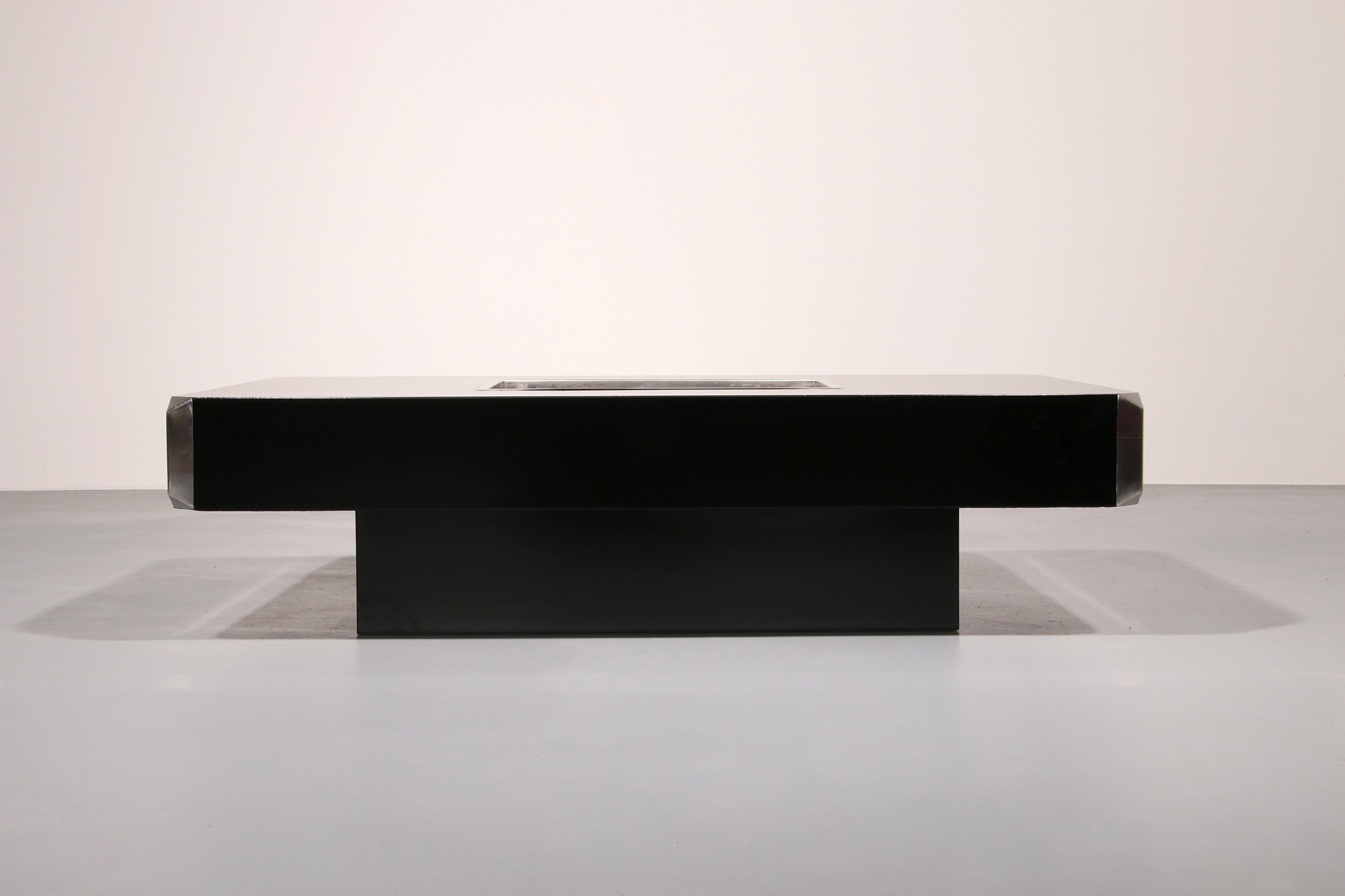 Alveo Coffee Bar Table By Willy Rizzo for Mario Sabor Italy 1970's