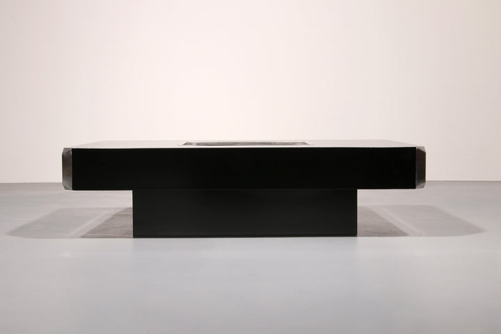 Alveo Coffee Bar Table By Willy Rizzo for Mario Sabor Italy 1970's