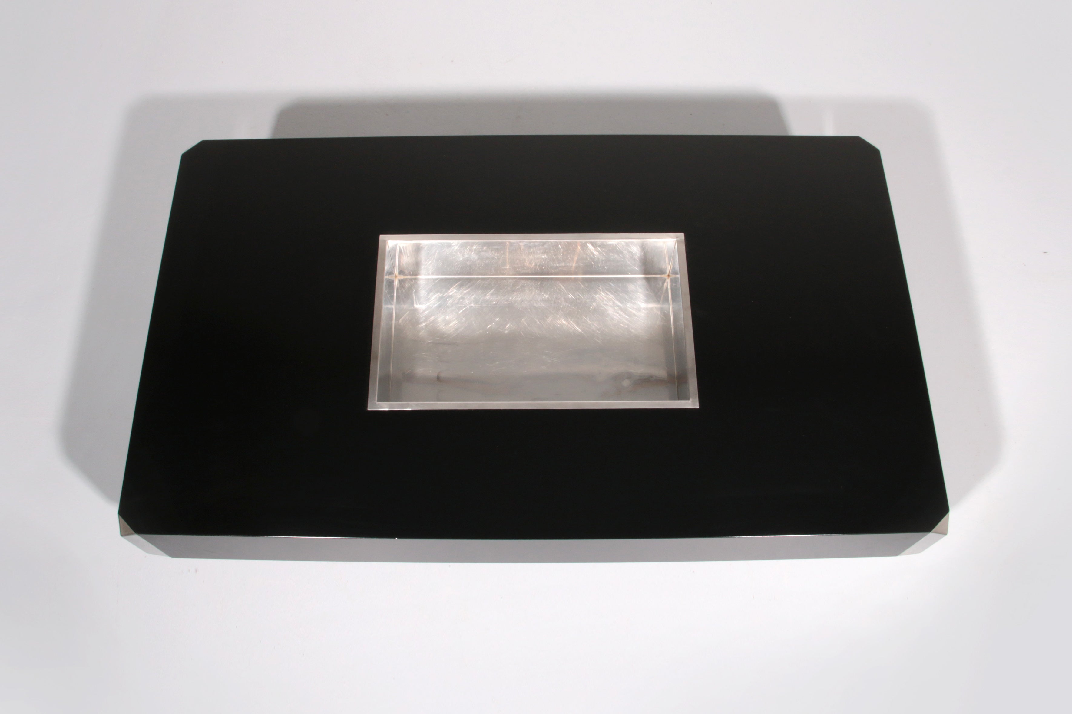 Alveo Coffee Bar Table By Willy Rizzo for Mario Sabor Italy 1970's