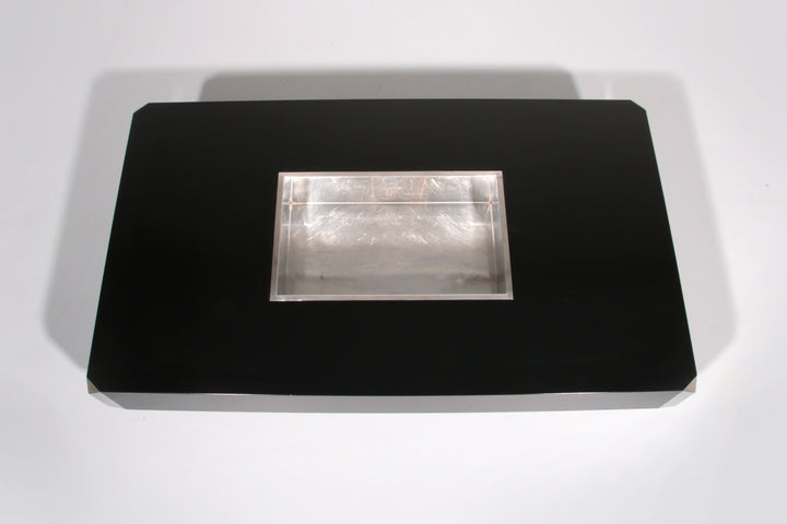Alveo Coffee Bar Table By Willy Rizzo for Mario Sabor Italy 1970's