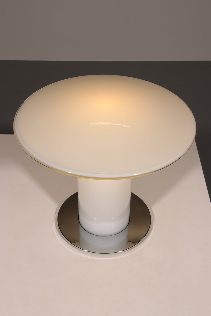Glass Mushroom Table Lamp attributed to Peill & Putzler, Germany, 1970s