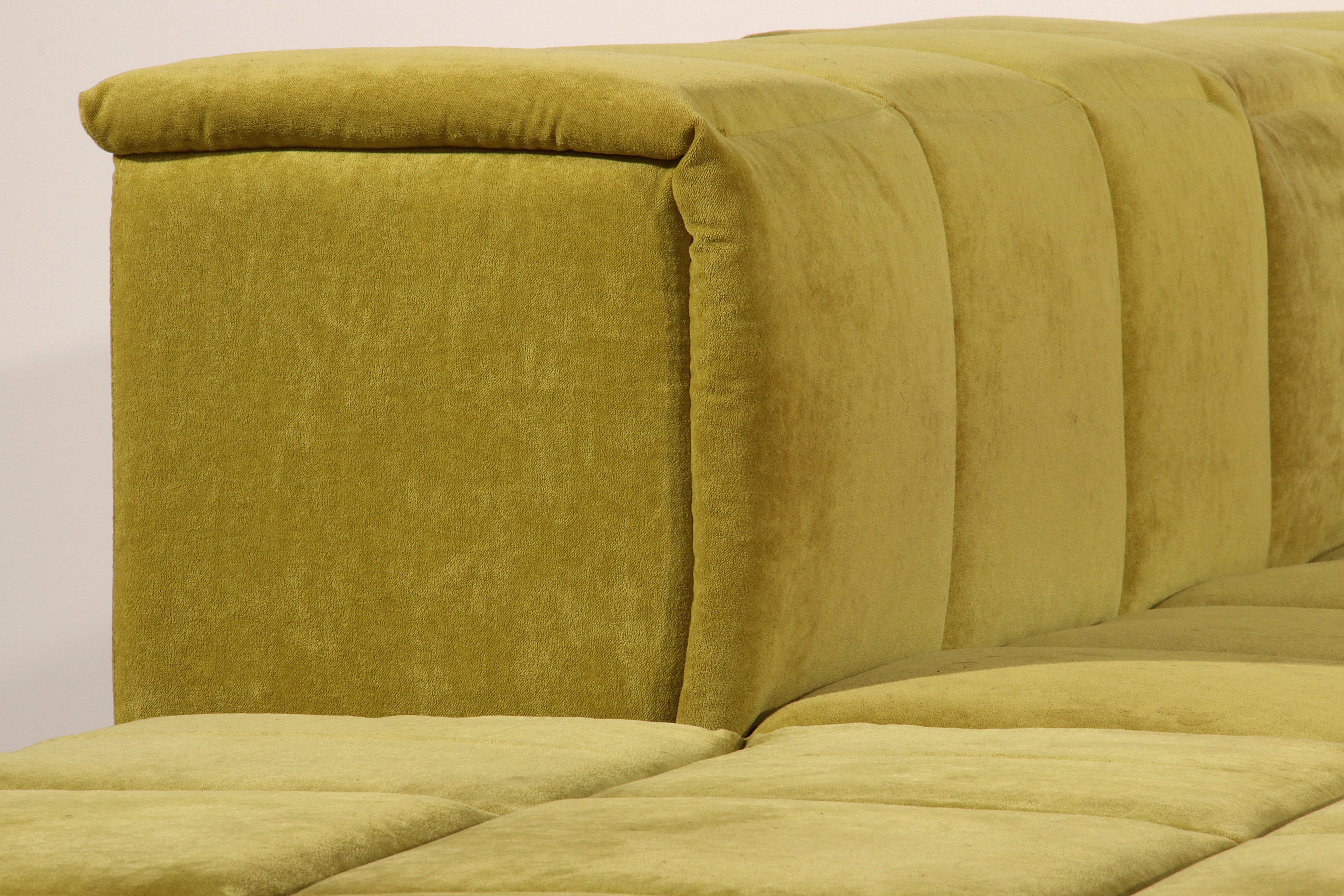  modular sofa modulaire elementen bank ‘green/lime velvet’