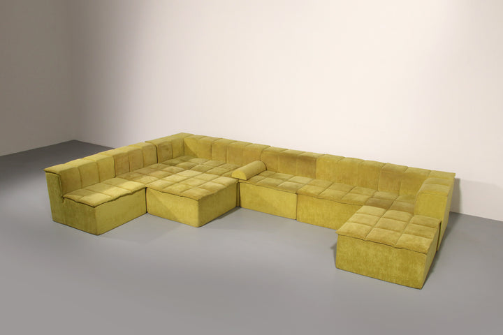  modular sofa modulaire elementen bank ‘green/lime velvet’
