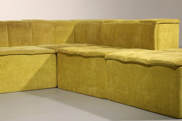  modular sofa modulaire elementen bank ‘green/lime velvet’