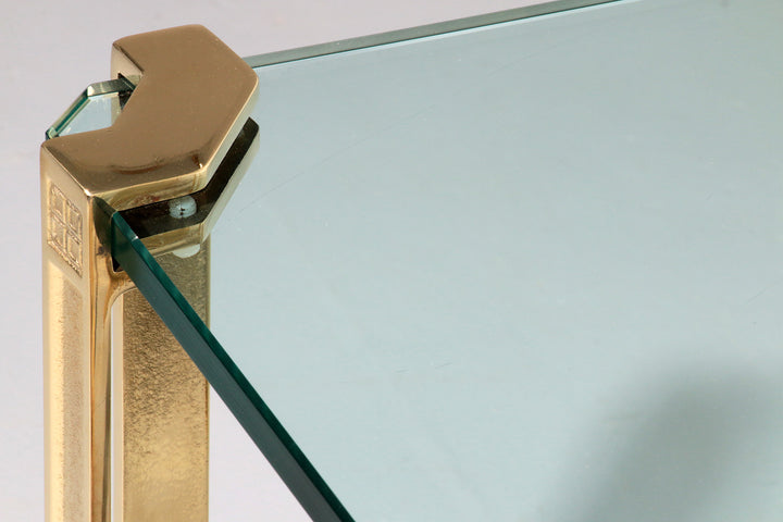 Peter Ghyczy High-Gloss Brass T24 Side Tables, 1970s ( 40x40x45 )