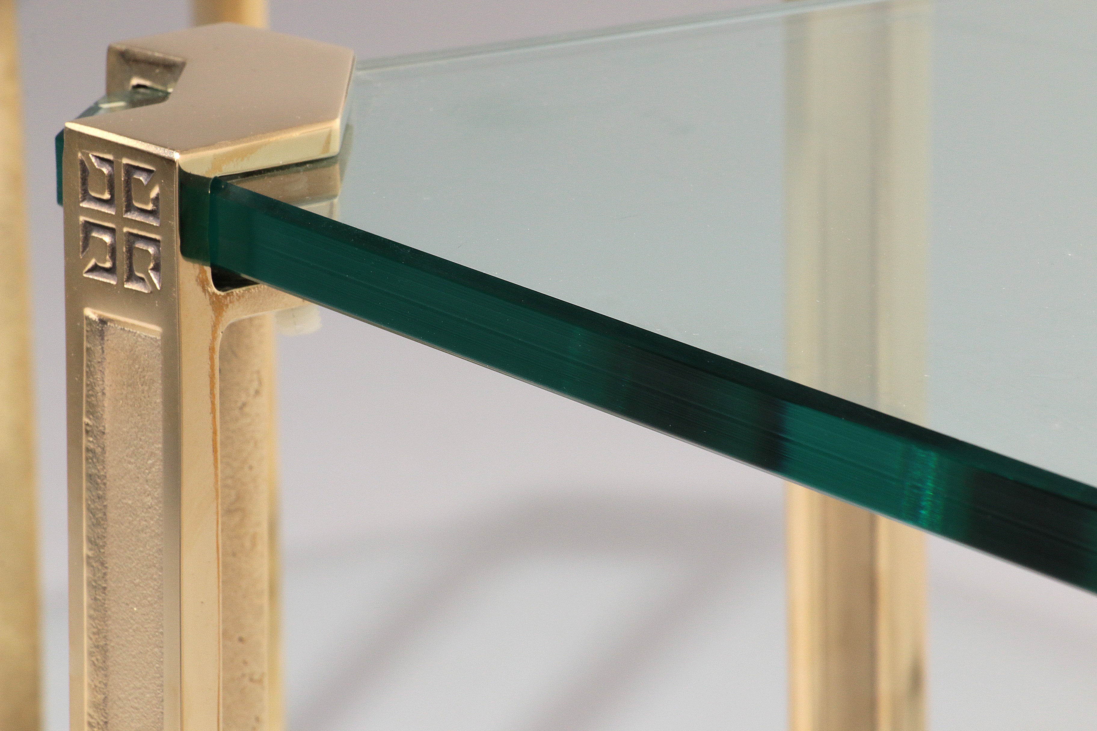 Peter Ghyczy High-Gloss Brass T24 Side Tables, 1970s ( 40x40x45 )