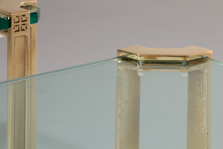 Peter Ghyczy High-Gloss Brass T24 Side Tables, 1970s ( 40x40x45 )