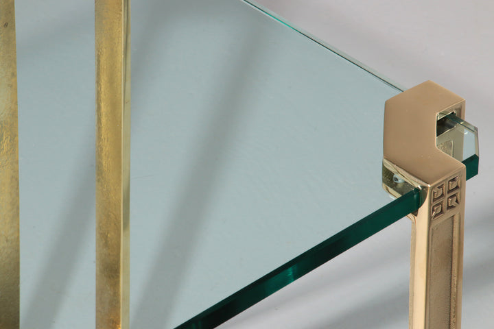 Peter Ghyczy High-Gloss Brass T24 Side Tables, 1970s ( 40x40x45 )