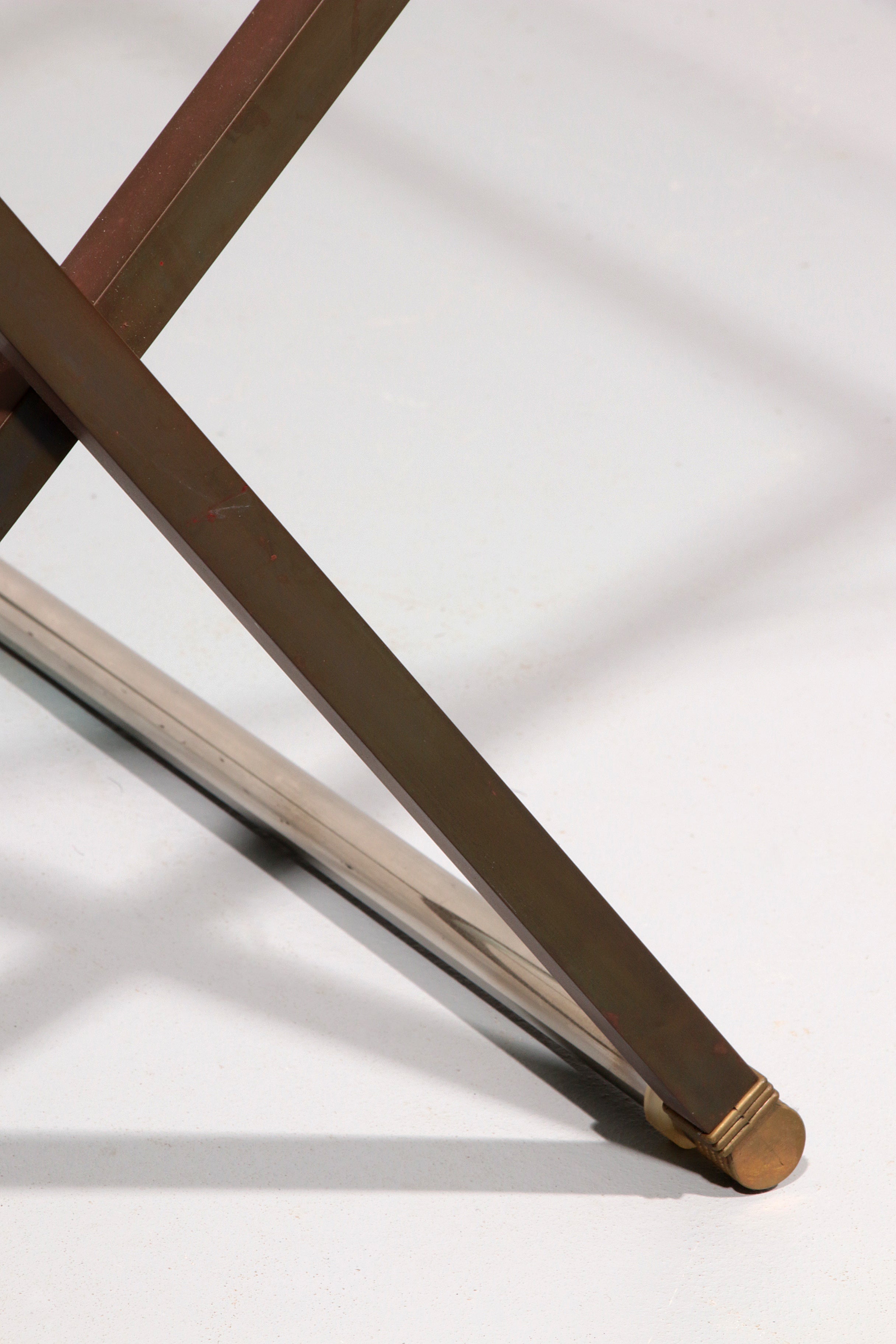 Peter Ghyczy brass and glass side table model T26 1970