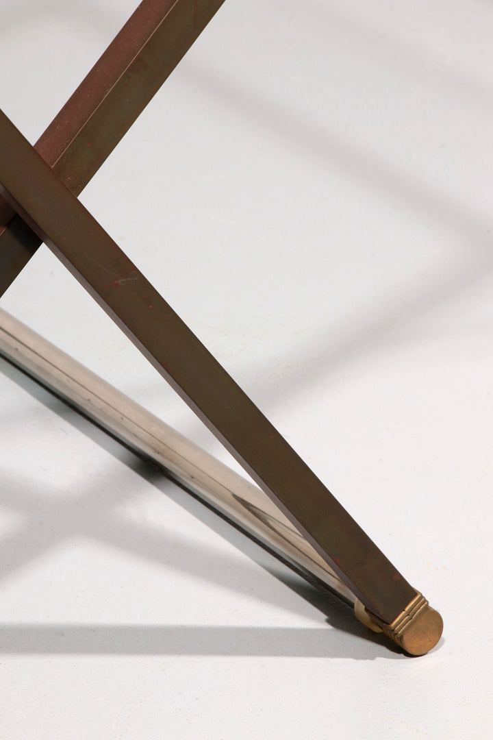 Peter Ghyczy brass and glass side table model T26 1970
