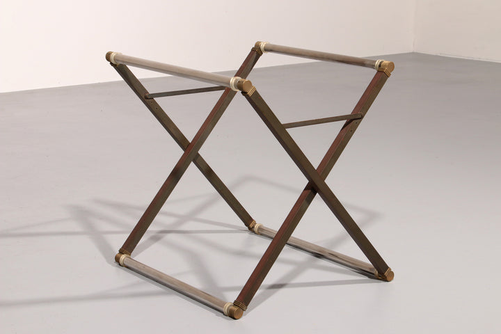 Peter Ghyczy brass and glass side table model T26 1970