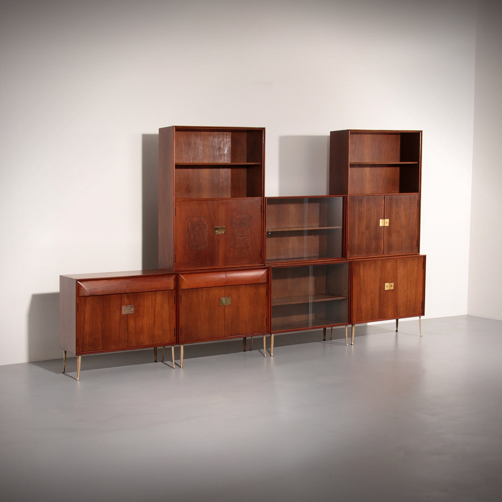Modular Wall System – Attributed to the Circle of Ico Parisi / Vittorio Dassi
