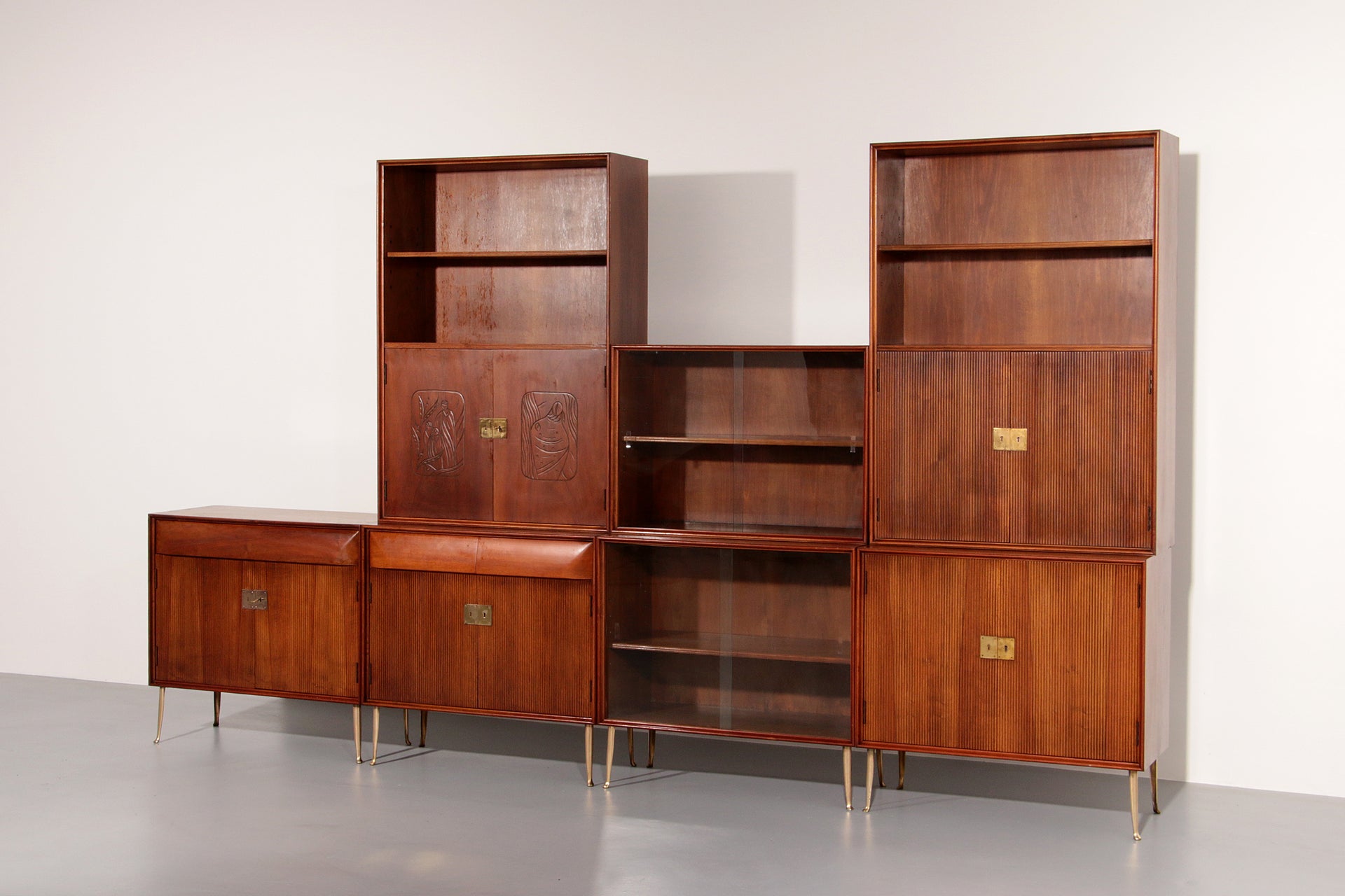 Modular Wall System – Attributed to the Circle of Ico Parisi / Vittorio Dassi