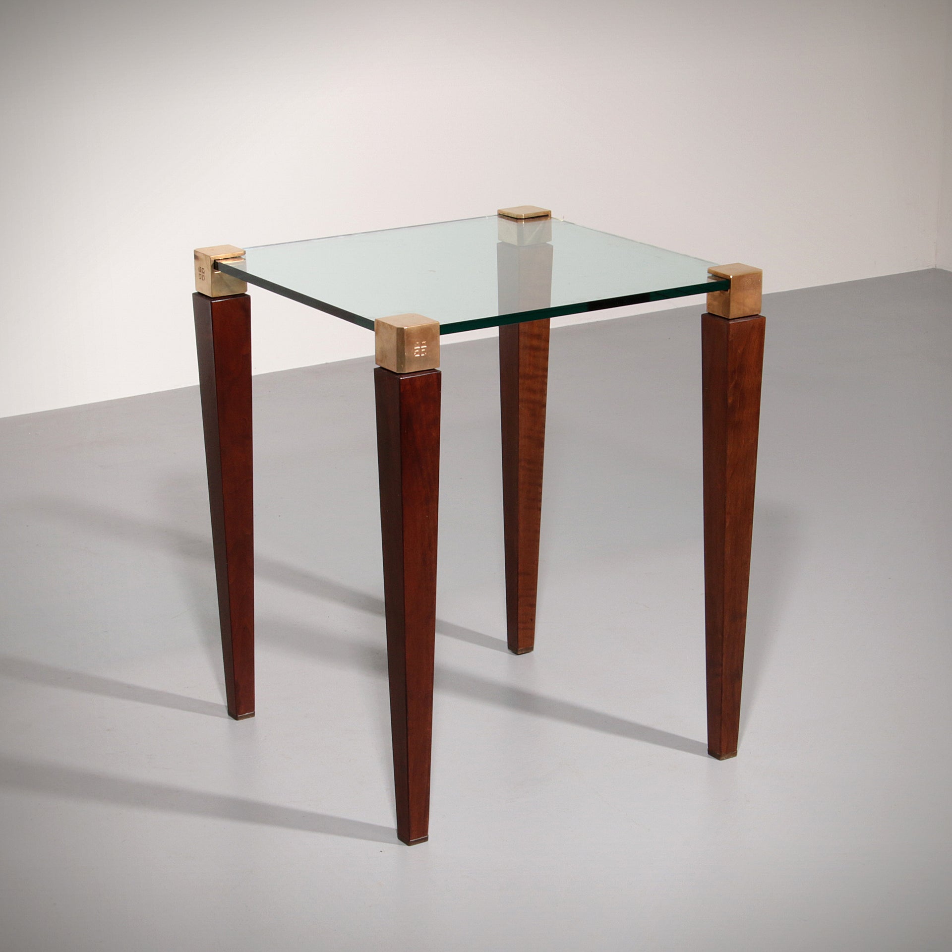 Peter Ghyzcy SideTable with Wooden Legs Model T56/2 (60x60x75)