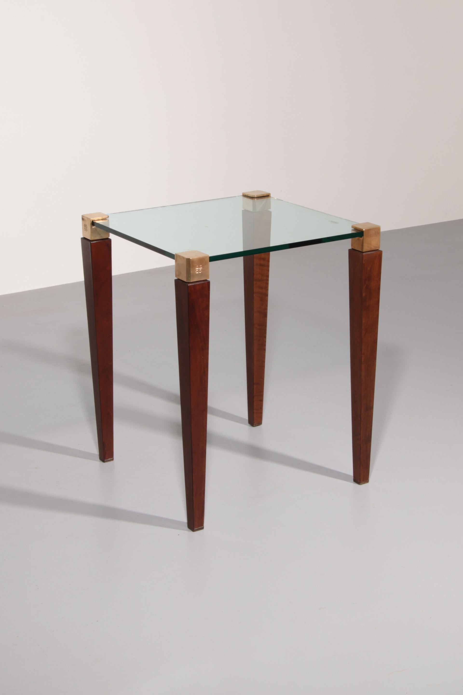 Peter Ghyzcy SideTable with Wooden Legs Model T56/2 (60x60x75)