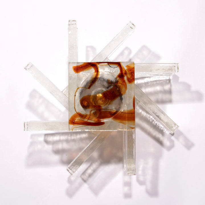 Glass Wall Light from PoliArte, Italy, 1970s