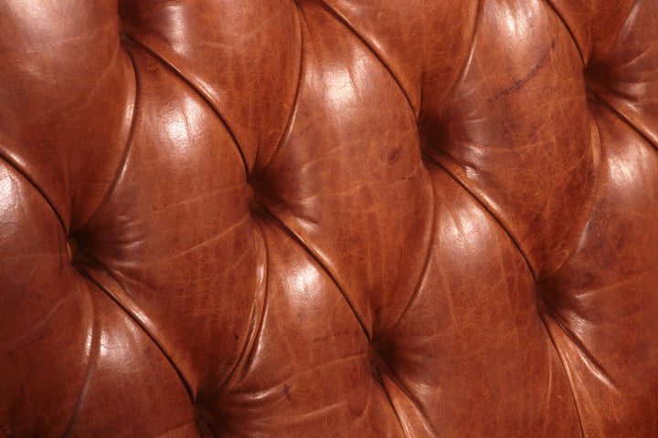Antiqued Chesterfield Leather Sofa