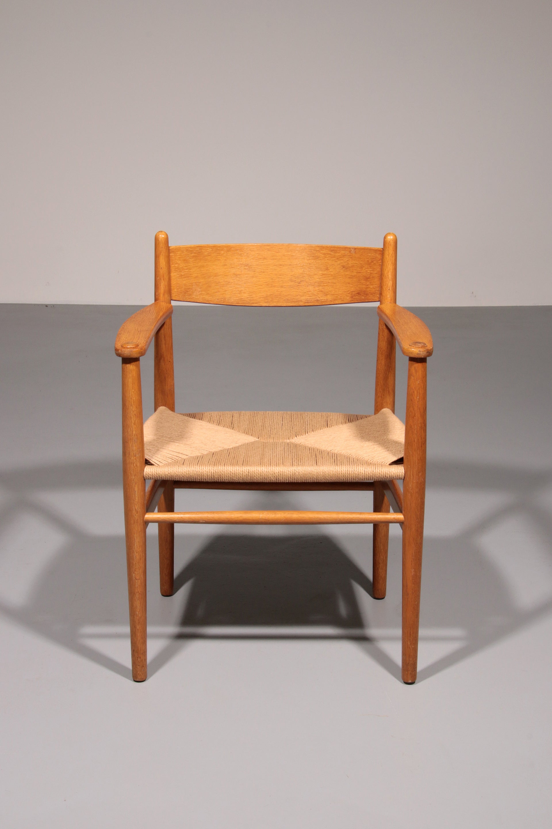 Dining Chairs Oak and New Papercord by Hans J. Wegner for Carl Hansen CH37