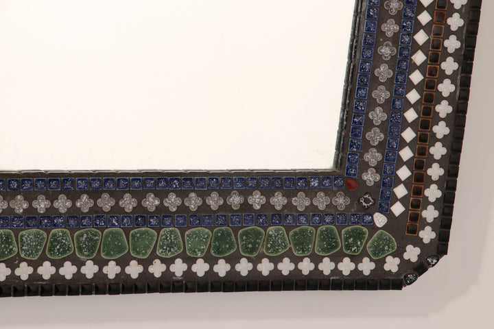 Beautiful 1960s Scandinavian Mosaic Wall Mirror