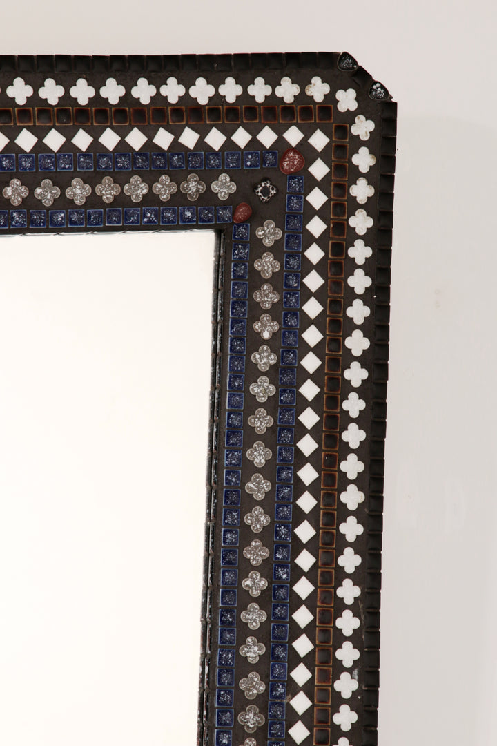 Beautiful 1960s Scandinavian Mosaic Wall Mirror