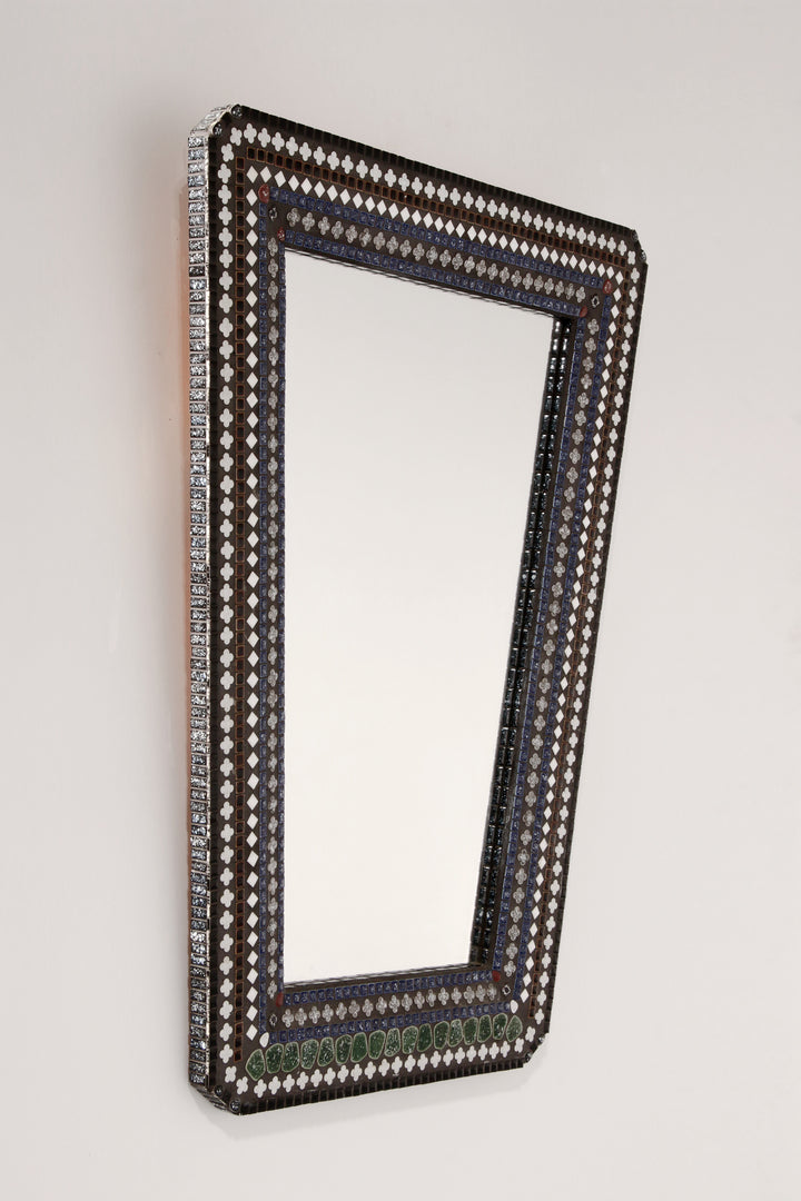 Beautiful 1960s Scandinavian Mosaic Wall Mirror