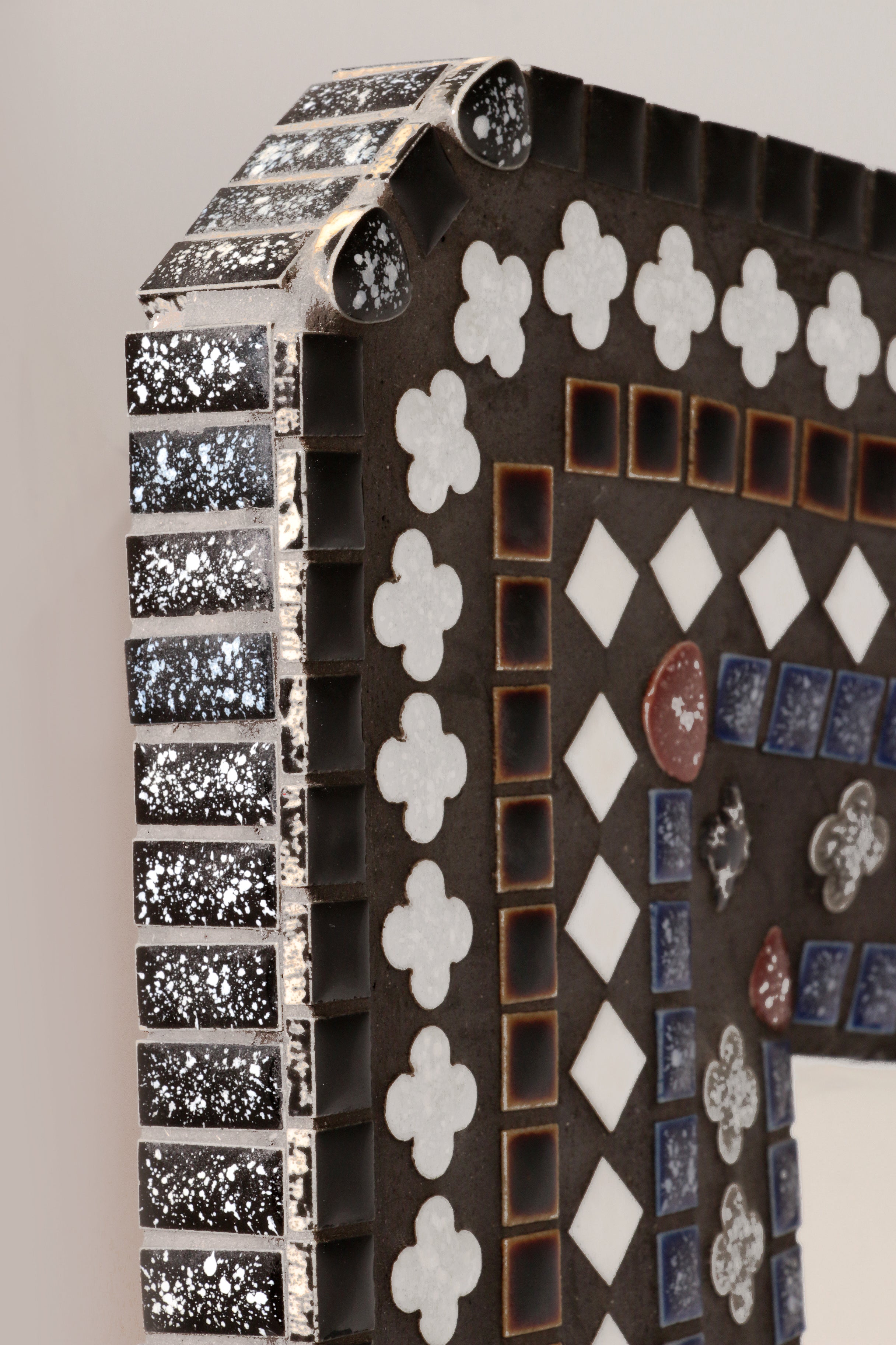 Beautiful 1960s Scandinavian Mosaic Wall Mirror