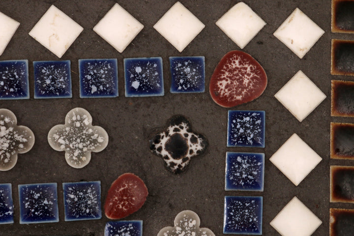 Beautiful 1960s Scandinavian Mosaic Wall Mirror