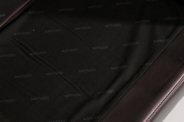 Italian Modern Leather Swivel Lounge Chair Steel by Natuzzi, Italy 1970
