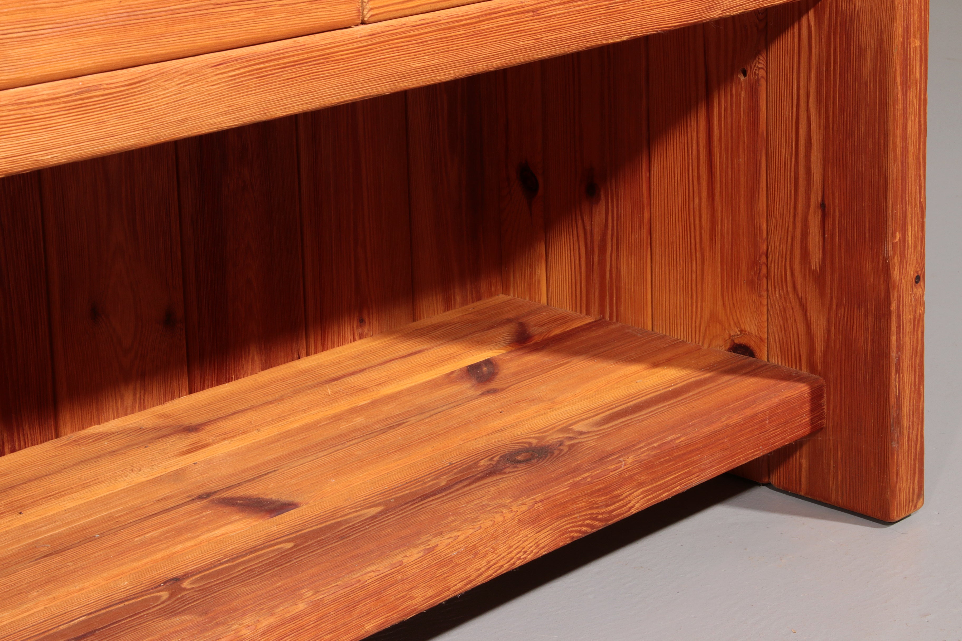 Scandinavian Brutalist Pine cabinet by Hans Frydenda