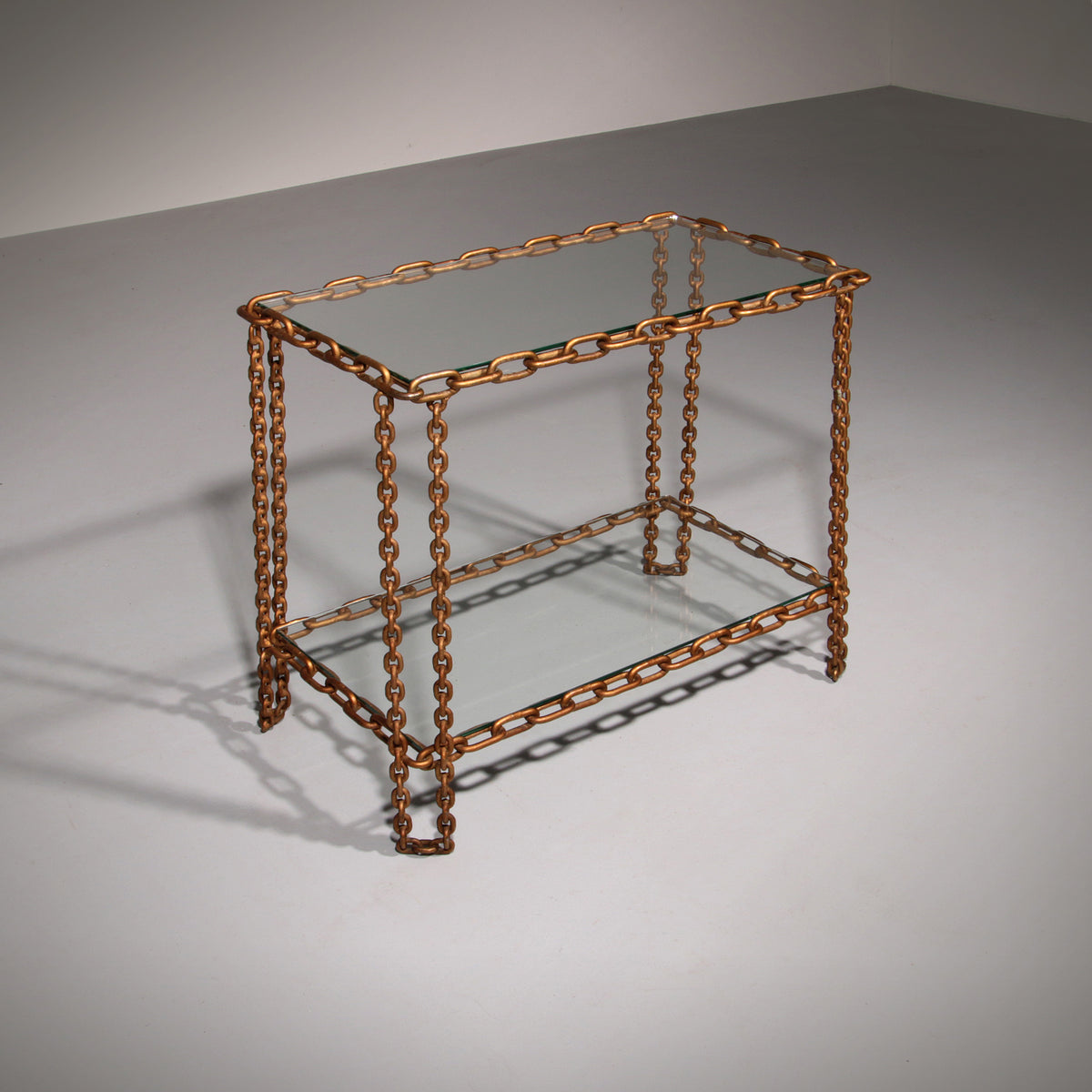 Boho Chain side table Industrial Elegance,1970