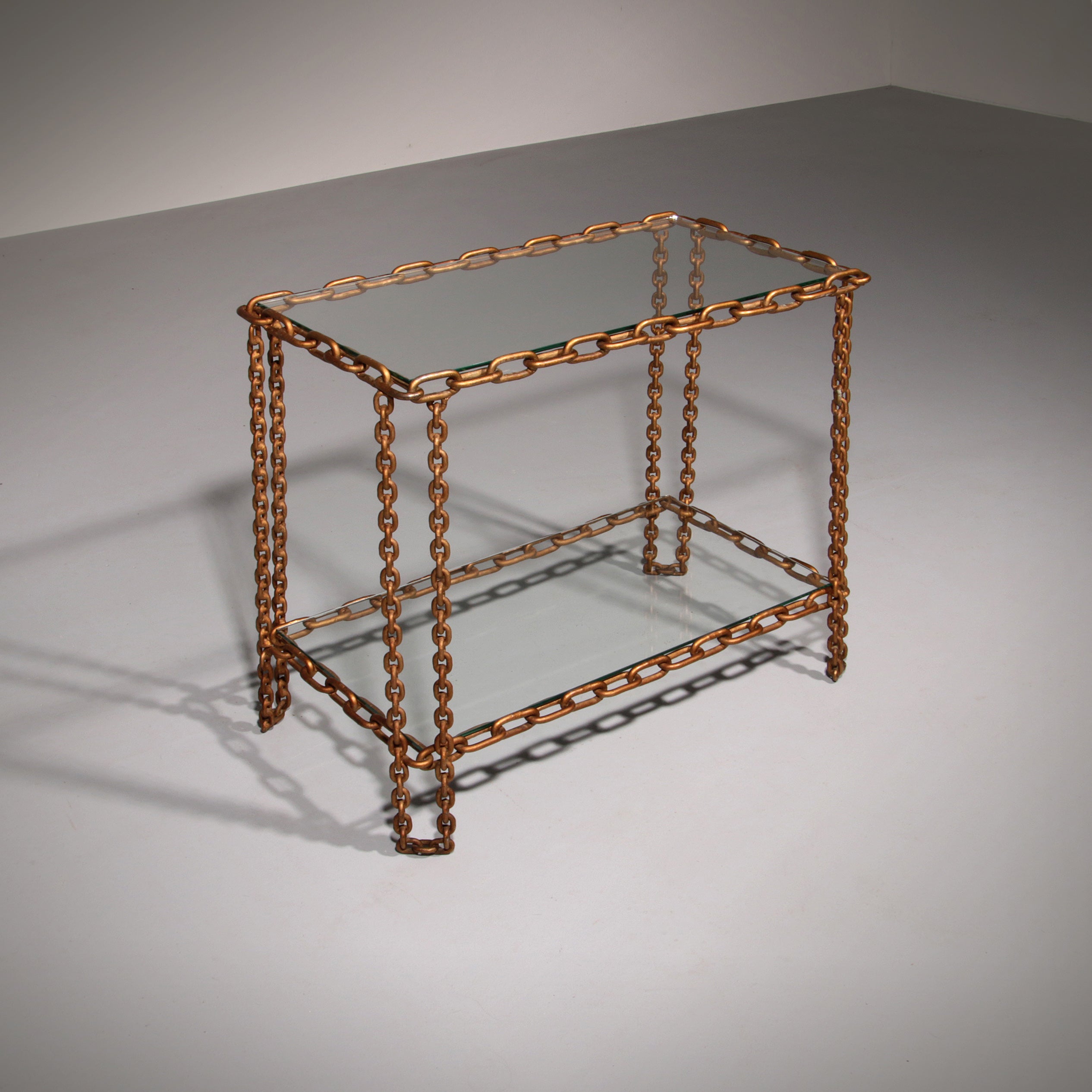 Boho Chain side table Industrial Elegance,1970