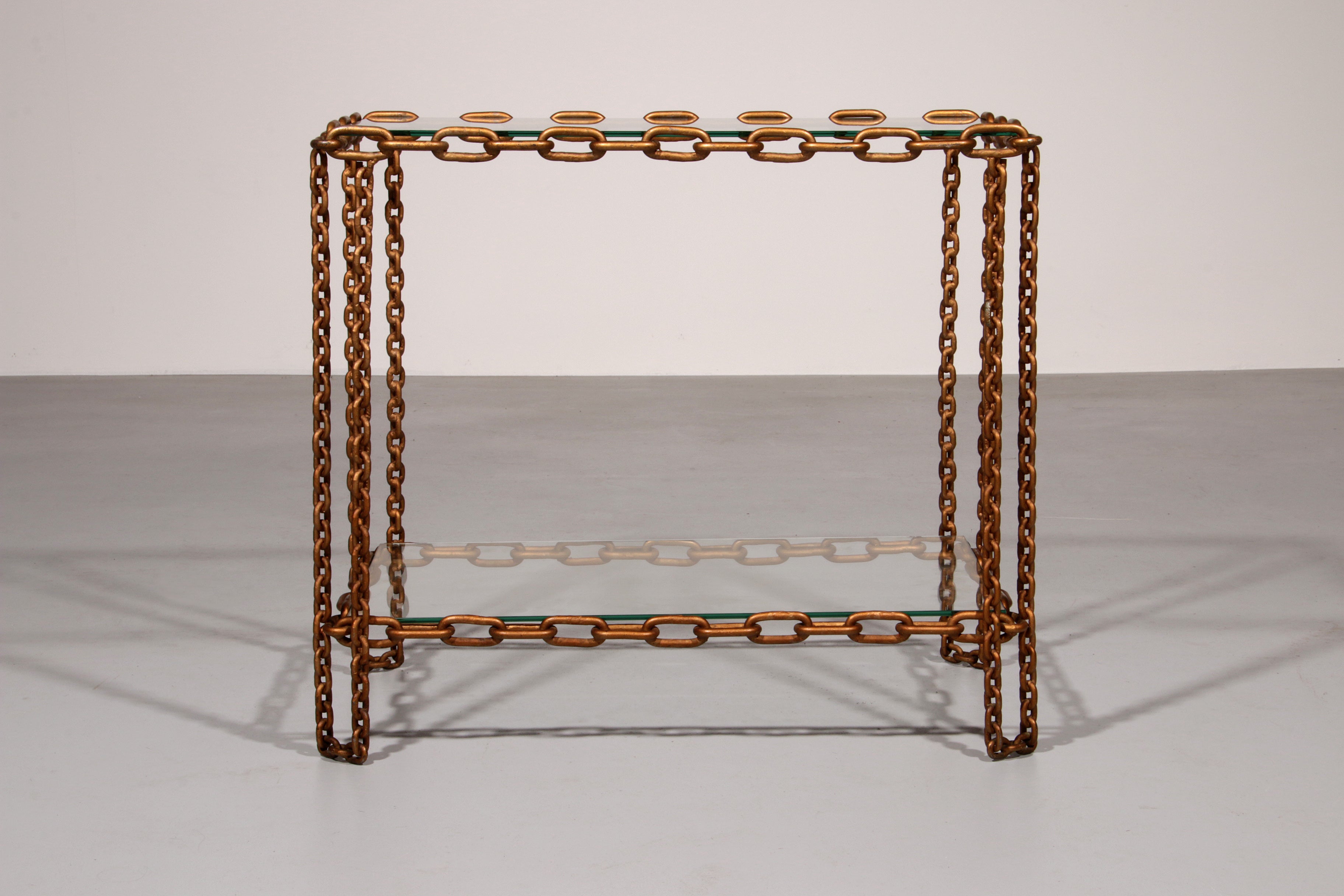 Boho Chain side table Industrial Elegance,1970