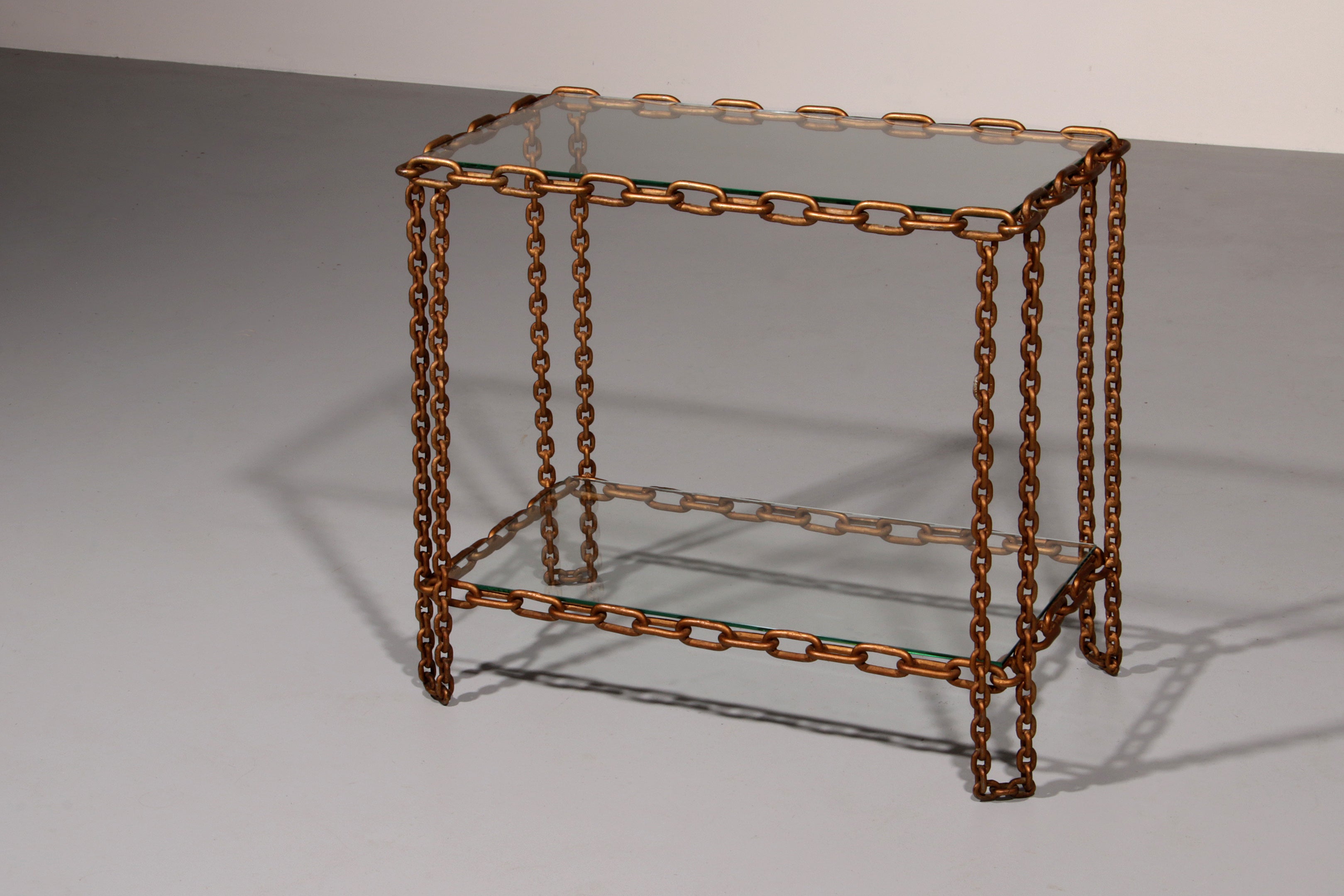 Boho Chain side table Industrial Elegance,1970