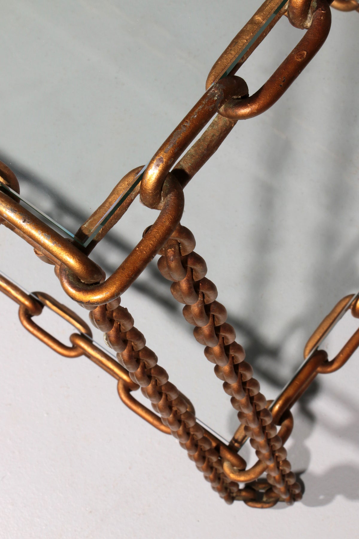 Boho Chain side table Industrial Elegance,1970