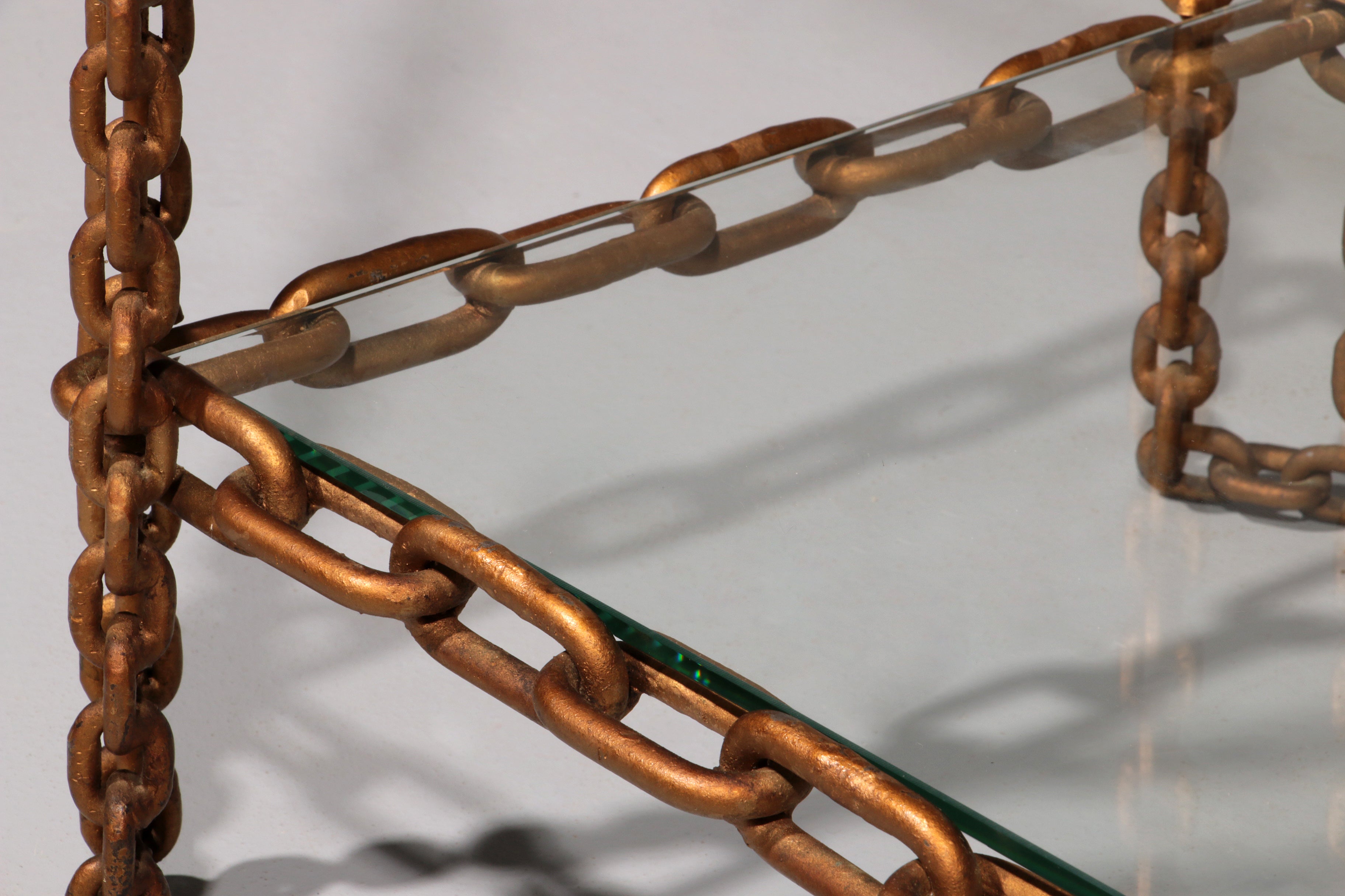 Boho Chain side table Industrial Elegance,1970
