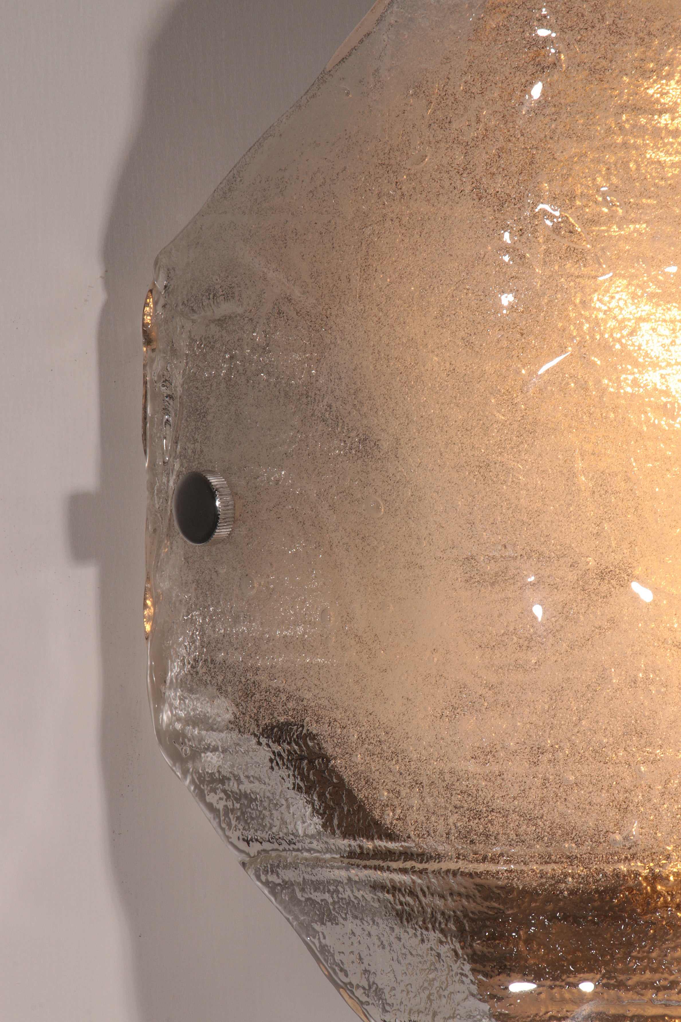 Large Glass Wall Light by Kalmar, Austria, 1970s