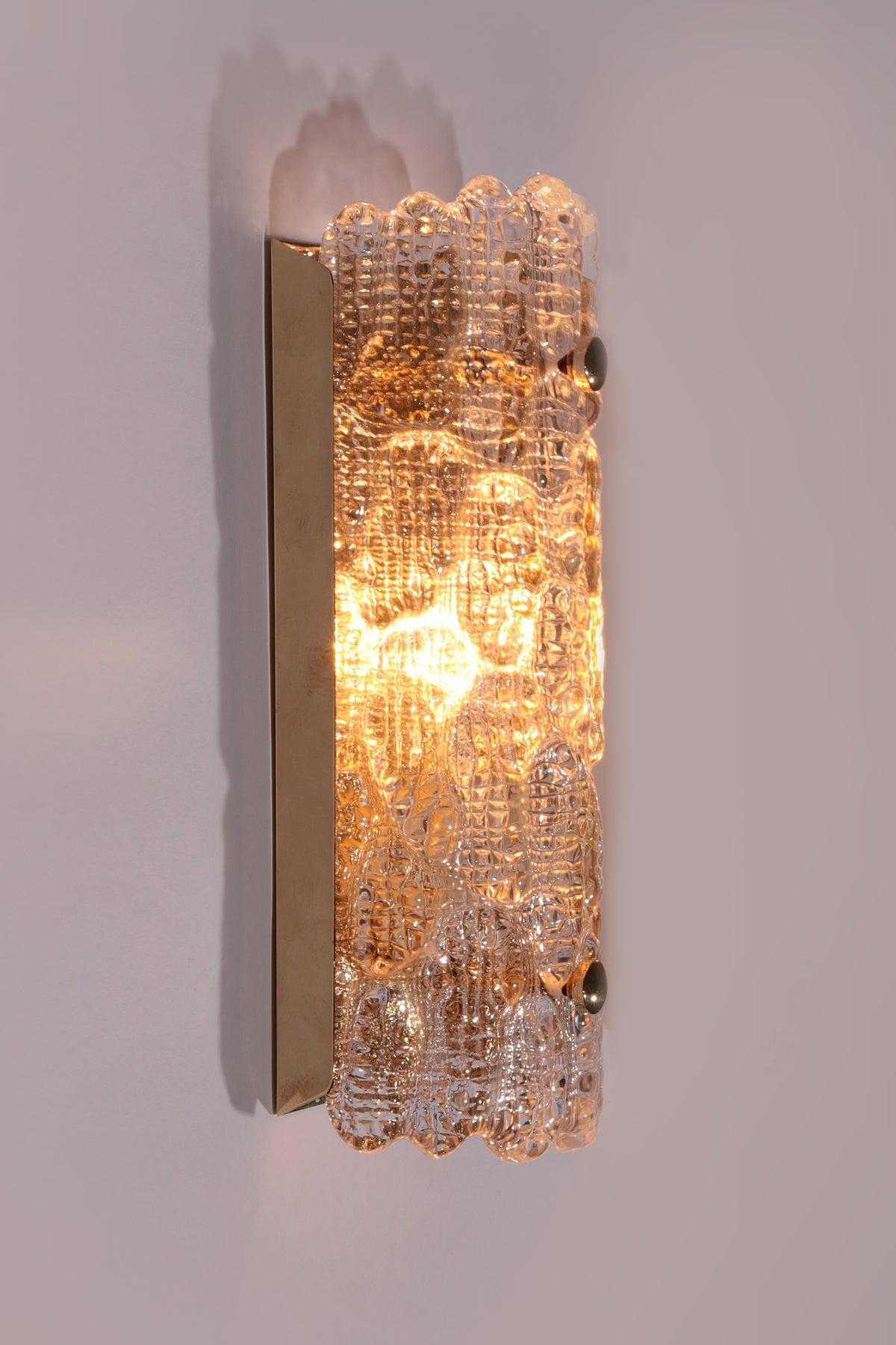 Wall Lamp by Carl Fagerlund, Orrefors glass By Lyfa Denmark model Gefion