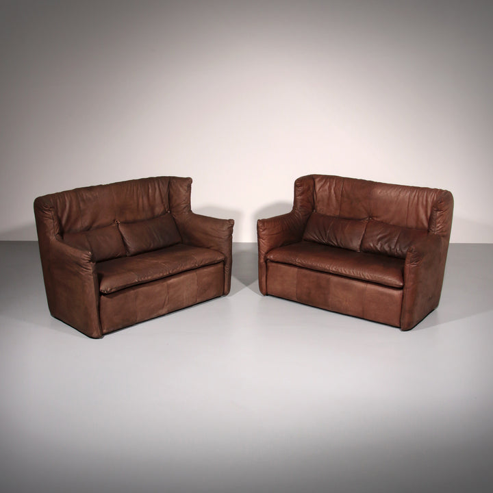 Luxurious Vintage Leather Sofa by Gerard van der Berg for Montis
