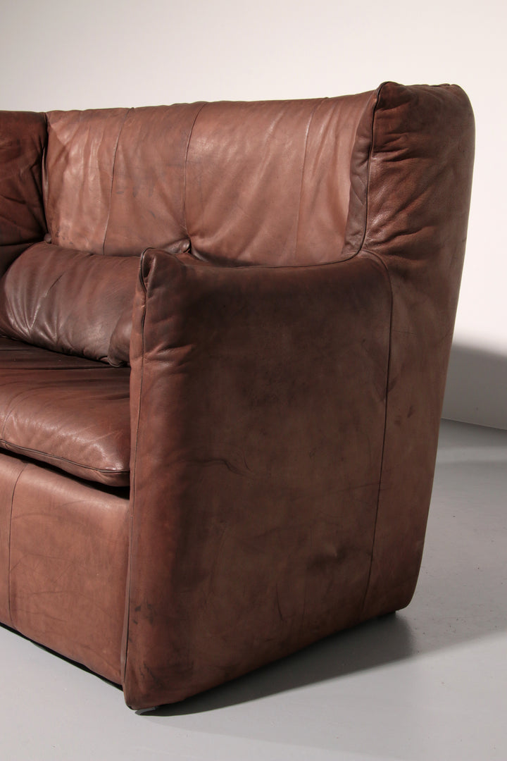 Luxurious Vintage Leather Sofa by Gerard van der Berg for Montis