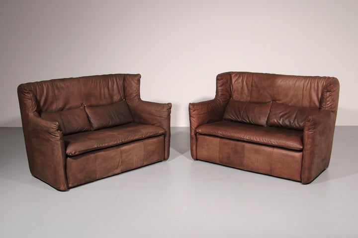 Luxurious Vintage Leather Sofa by Gerard van der Berg for Montis