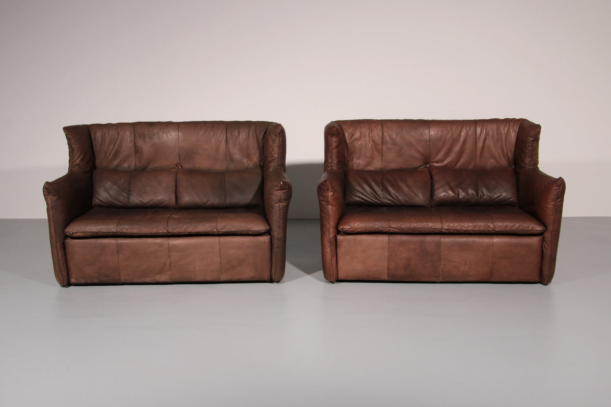 Luxurious Vintage Leather Sofa by Gerard van der Berg for Montis