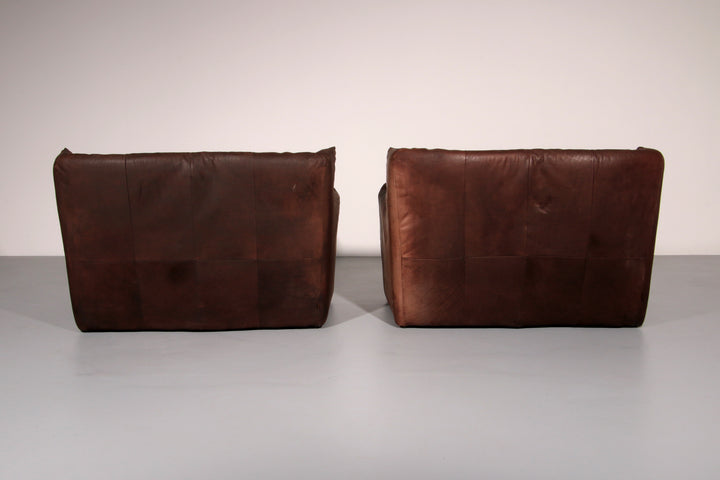 Luxurious Vintage Leather Sofa by Gerard van der Berg for Montis
