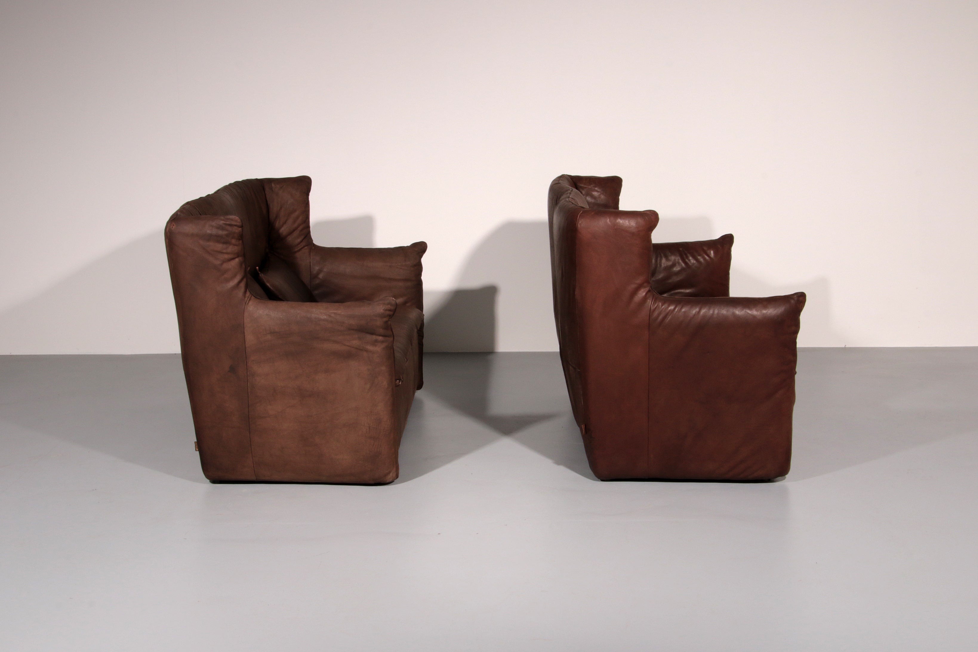Luxurious Vintage Leather Sofa by Gerard van der Berg for Montis