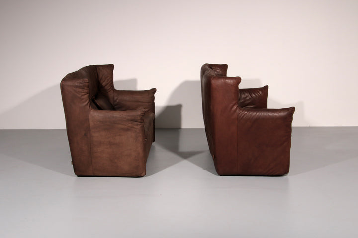 Luxurious Vintage Leather Sofa by Gerard van der Berg for Montis
