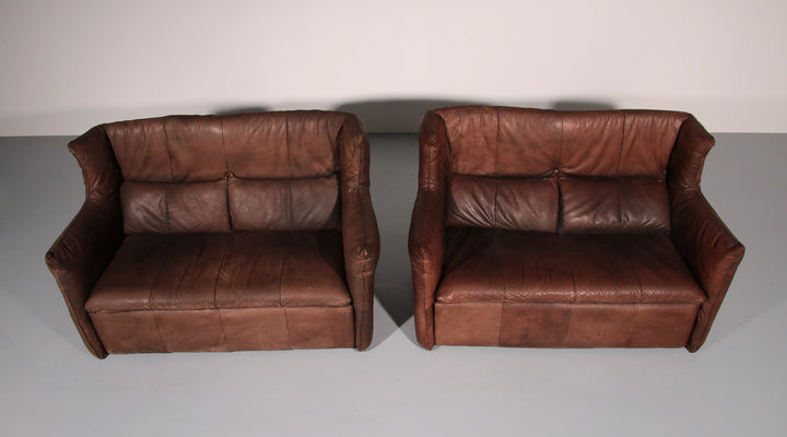 Luxurious Vintage Leather Sofa by Gerard van der Berg for Montis